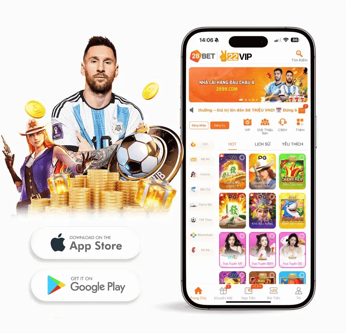 Tải app tặng 58k tại 28bet.com